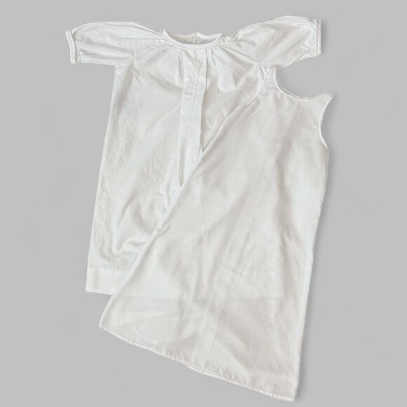 Baby Sen Remember Nguyen Christening White Embroidered Cross Gown w/ Liner Sz 3M - Picture 1 of 13